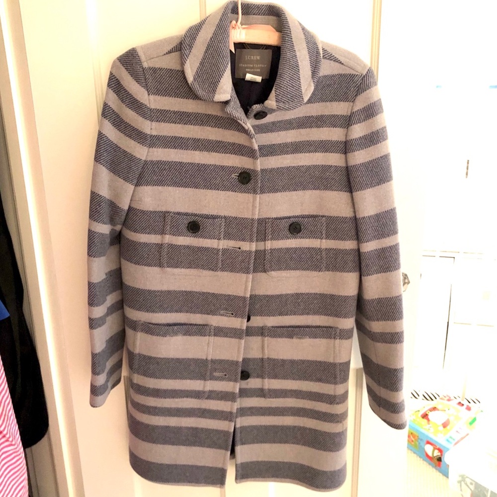 J.Crew stadium cloth coat size 6